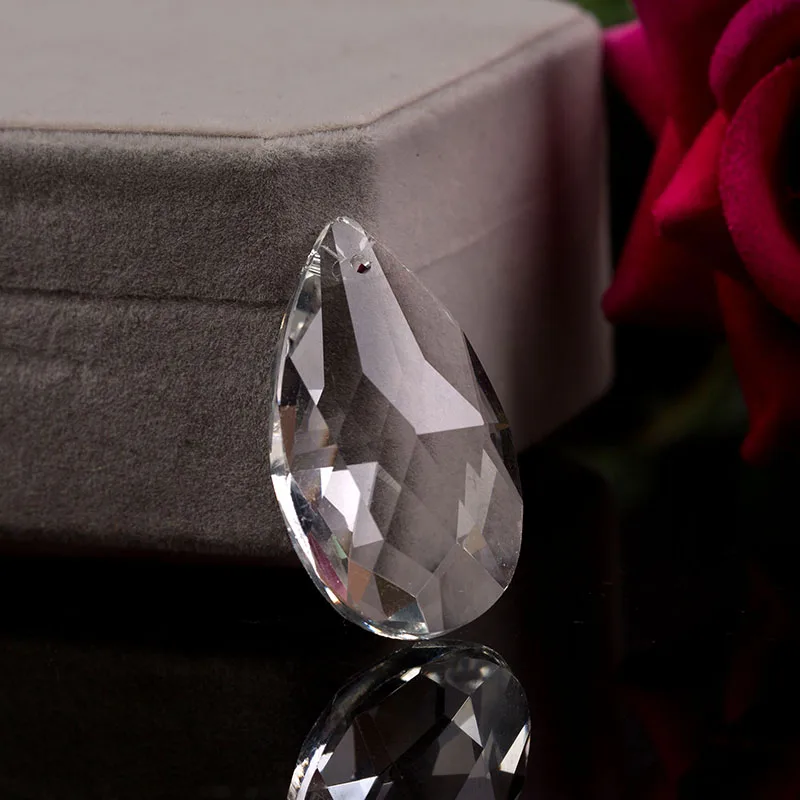 Crystal Chandelier Parts 22mm-76mm Clear Glass Tear Drop for Suncatcher Prism Hanging crystal sun catcher chandelier crystal drops