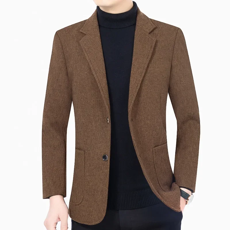 New Autumn Men Solid Formal Wear Business Blazers Jackets Casual Suits Coats Quality Male Slim Fit 4X Suits Coats