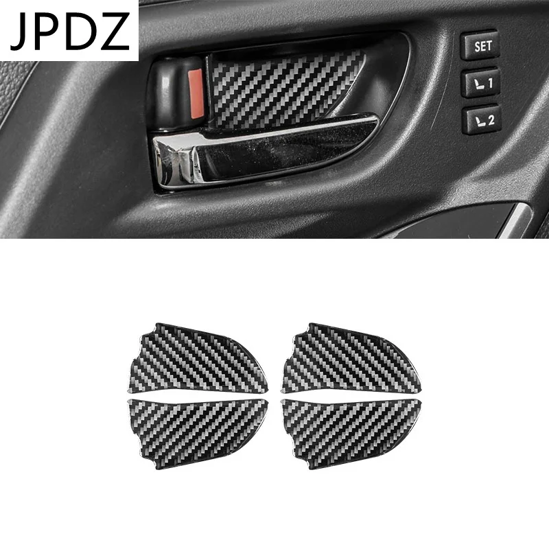 

4pcs/set Carbon Fiber Car Door Panel Sticker trim decal auto Interior decoration For Subaru Forester 2013-2019 Car Accessories
