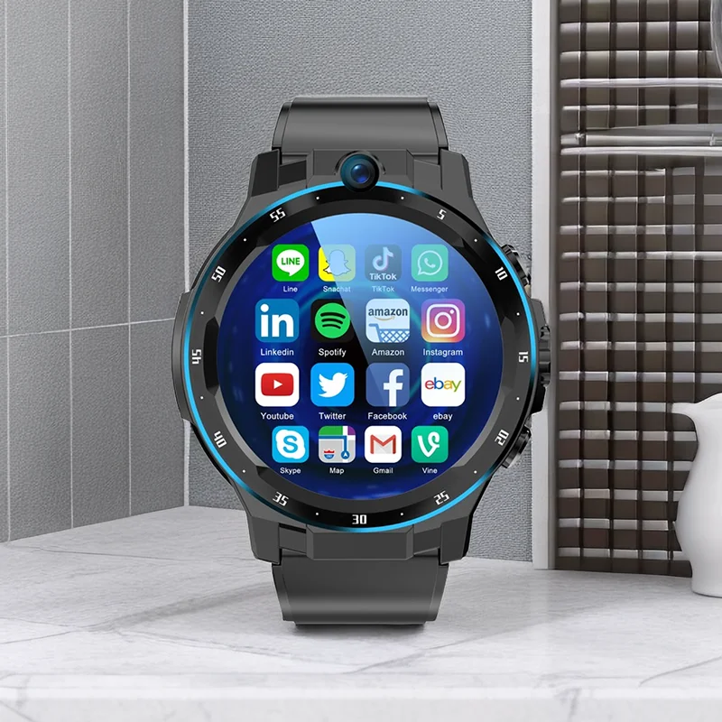 

Смарт-часы Ajeger мужские, GPS, Wi-Fi, 8 ядер, 4G, Android 10, 6 + 128 ГБ, 5 МП, HD-камера, 860 мАч