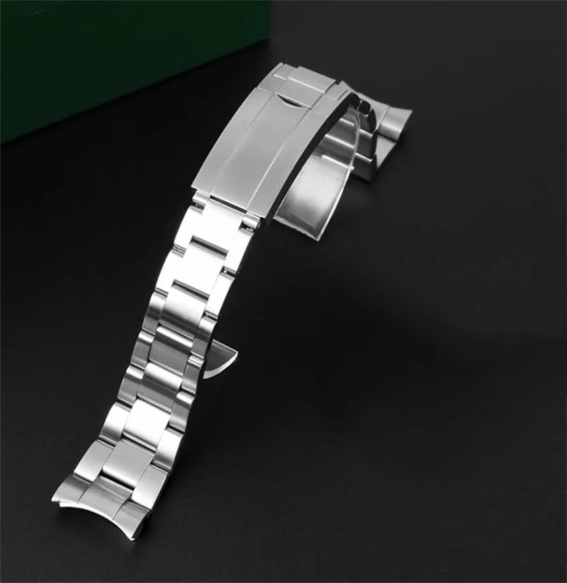 

Solid Stainless Steel Watch Chain Suitable For Rolex Watch Strap Steel Strap Green Black Water Ghost Fine Tuned Watch Strap
