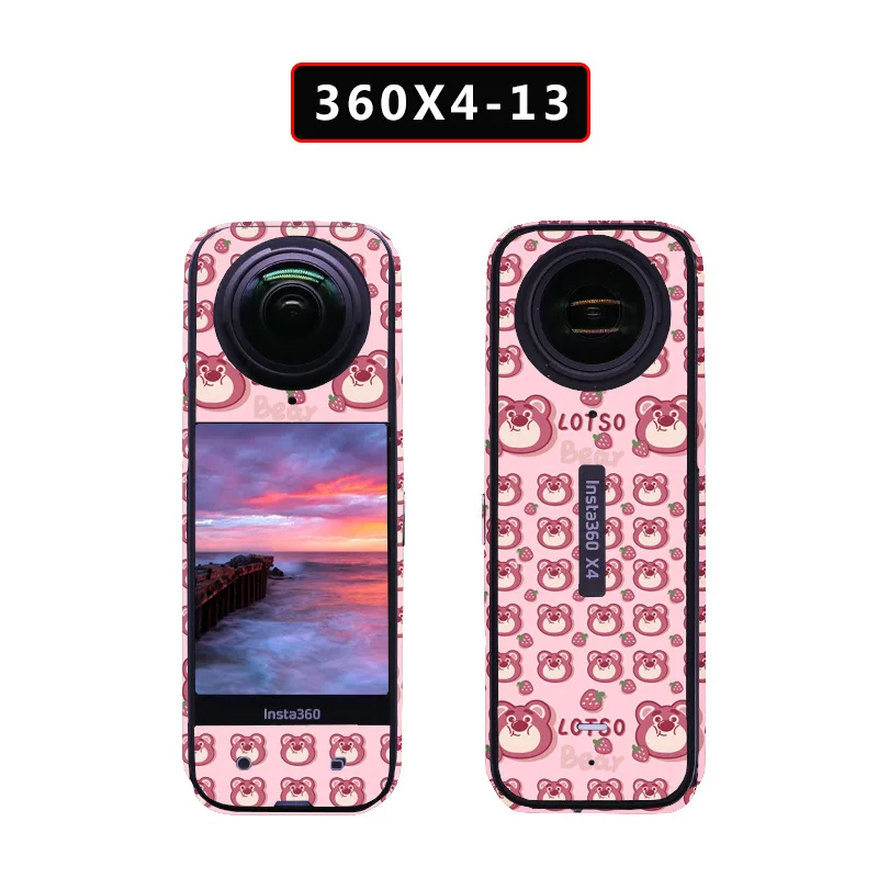 Insta360 X4 카메라 데칼 장식 스티커 바디 프레임 보호 필름 안티 스크래치 이동식 PVC 다채로운 스크래치 방지