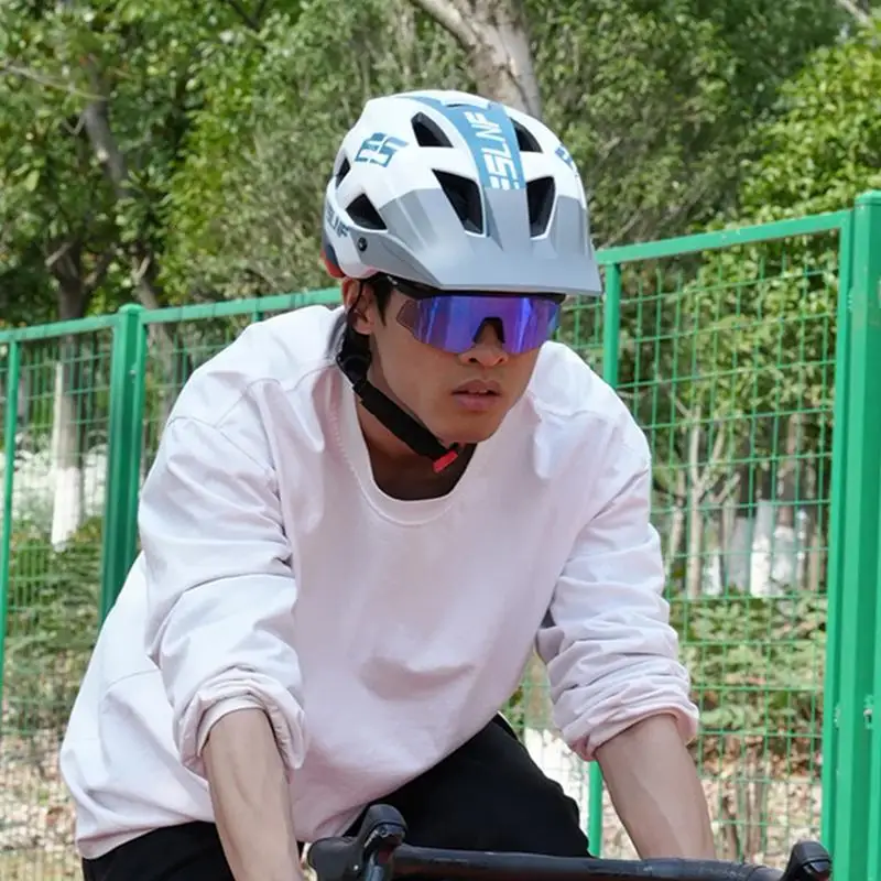 

Bike Helmets Adult Men Bicycle Helmets And Detachable Brim Cycling Head Helmets Breathable Shock Absorbing Gear For Cycling Bike