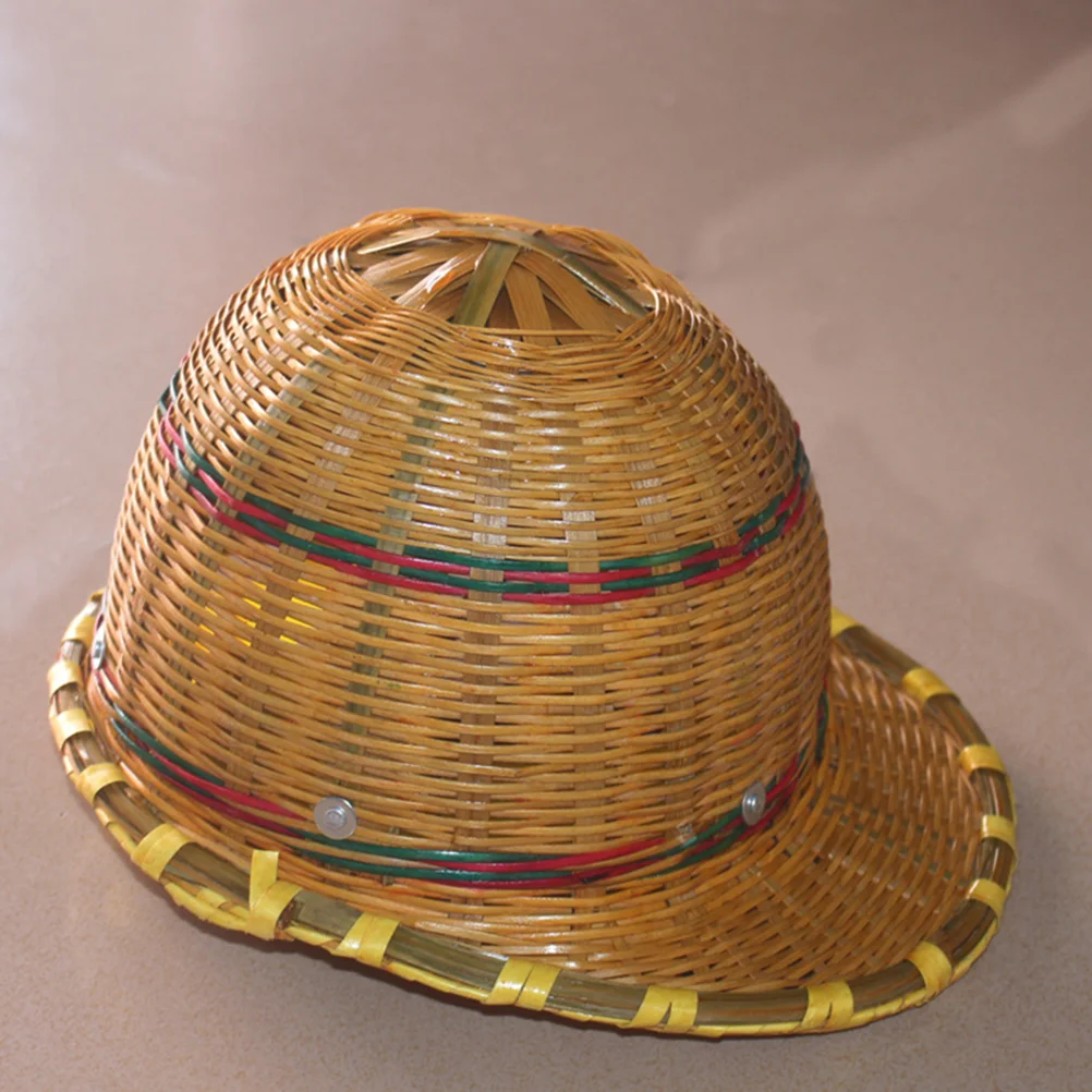 

Bamboo Safety Construction Hard Hat Weaving Protective Caps Outdoor Hats