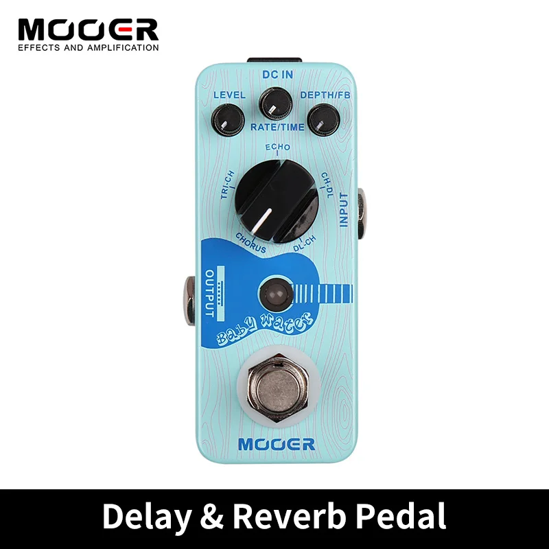 

Mooer MCH3 Baby Water Delay & Chorus Guitar Effect Pedal Acoustic Guitar Pedalboard Compressor Pedal Effector