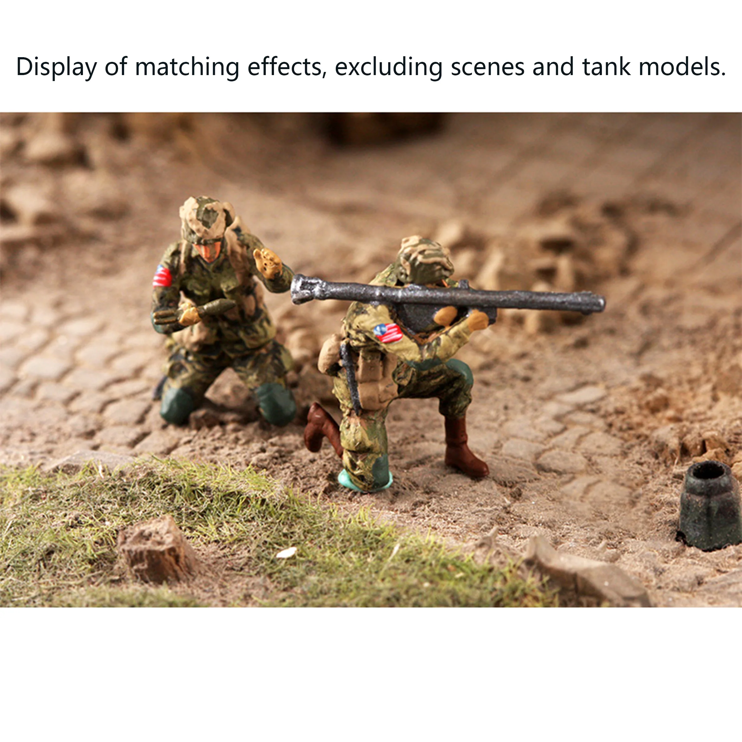 1/72 US Anti Tank Team Model (2 people) Finished colored soldier model