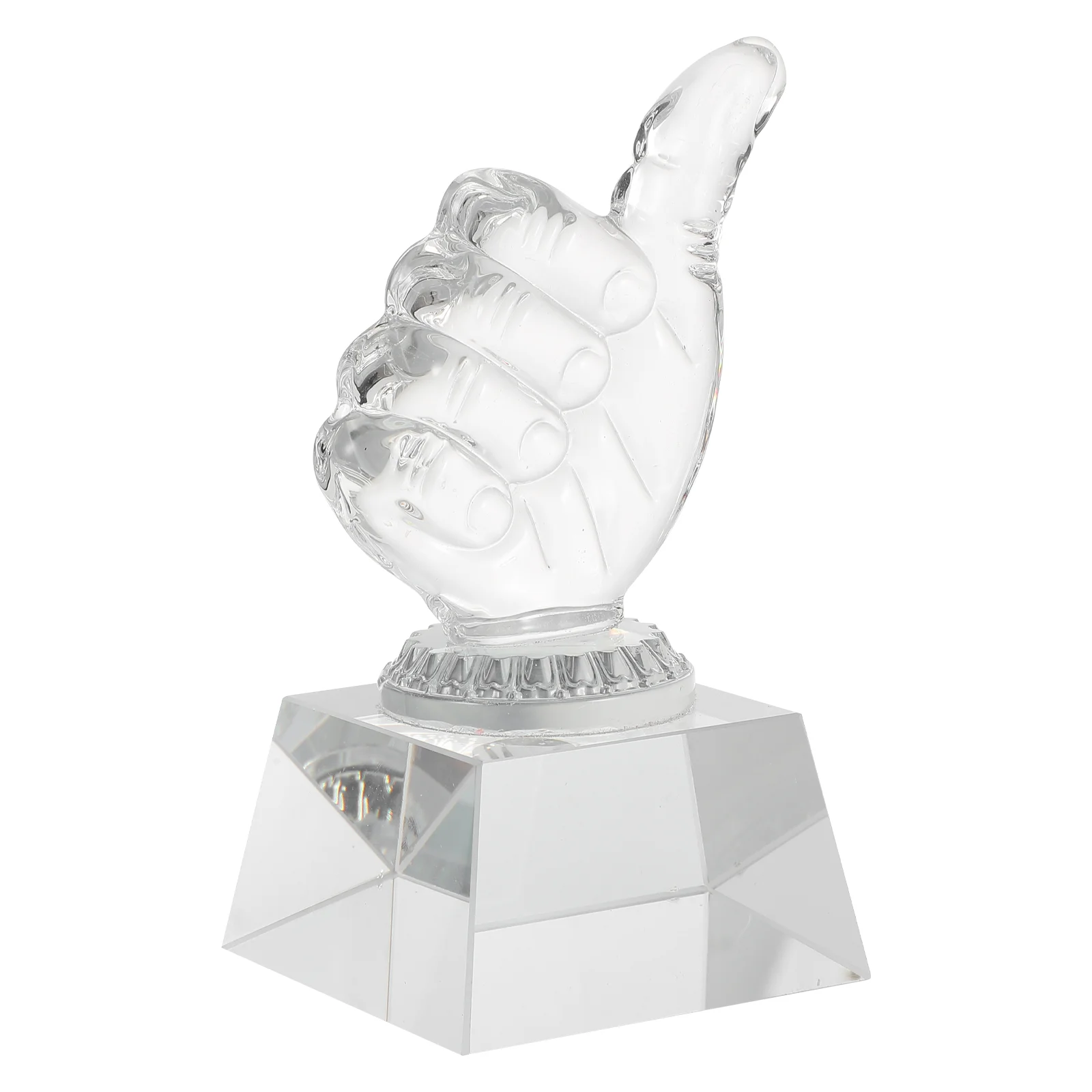 

Trophy Medal Decorative Prize Sports Award Accessory Crystal Transparent Delicate