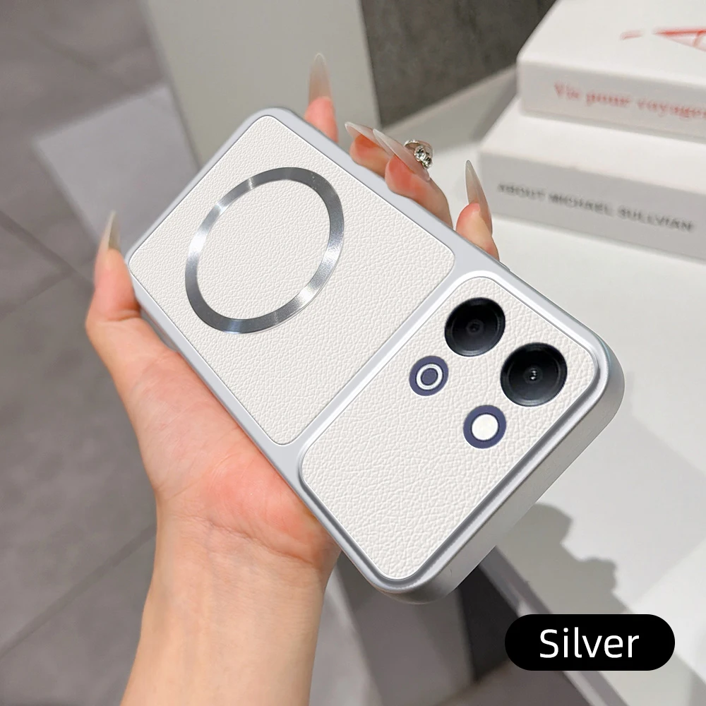 Vivo Y05 Luxury Leather Matte Magnetic Soft TPU Phone Case