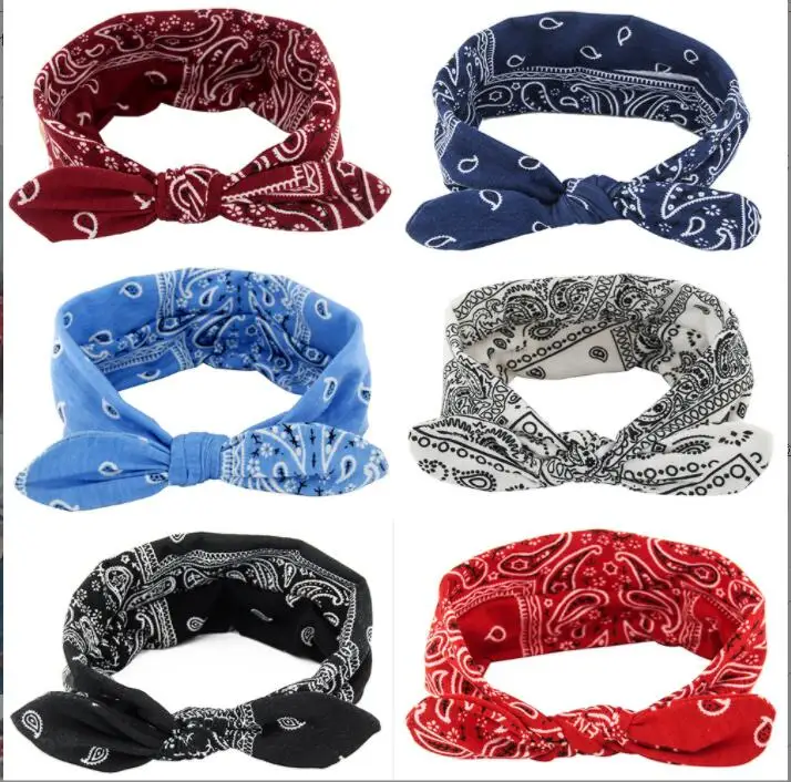 

women sweet hair bands print headbands retro hair Headbands Retro Hair Accessories Cross Turban Bandage Bandanas Hairband