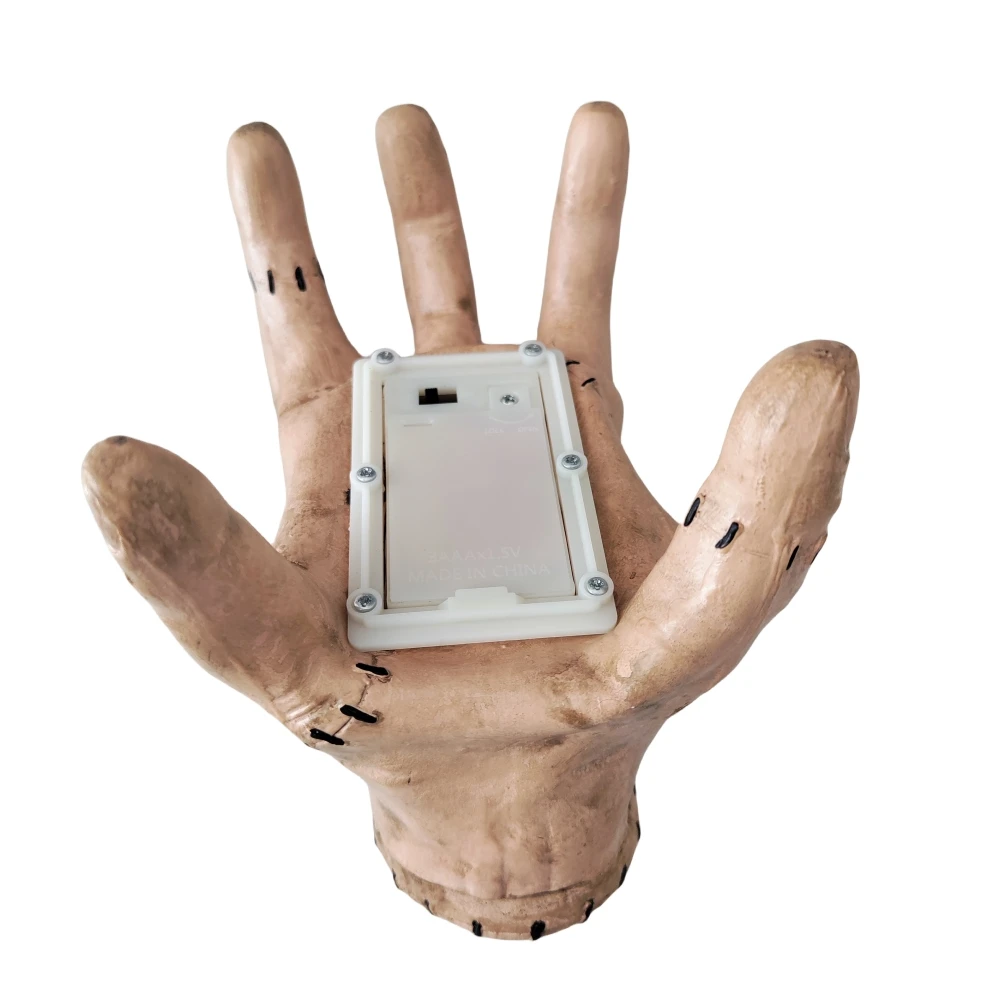 Halloween Hand Decoration Electric Wednesday Thing Hand From Addams Family Cosplay Walking Crawl Ghost Hand Statue Home Party Decoration Halloween Prop