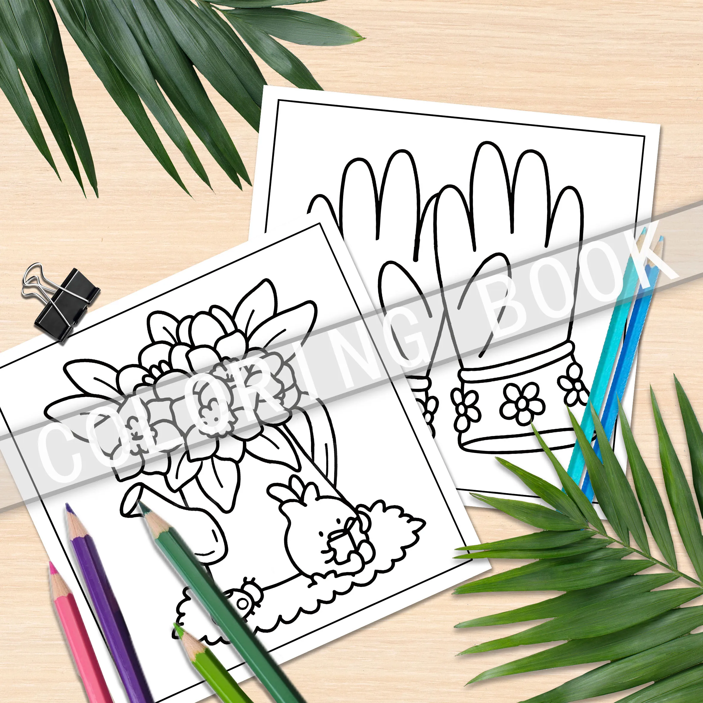 24Pcs Secret Garden Coloring Book - 20x20cm Picture Book with Soothing Nature-Inspired Colors 5