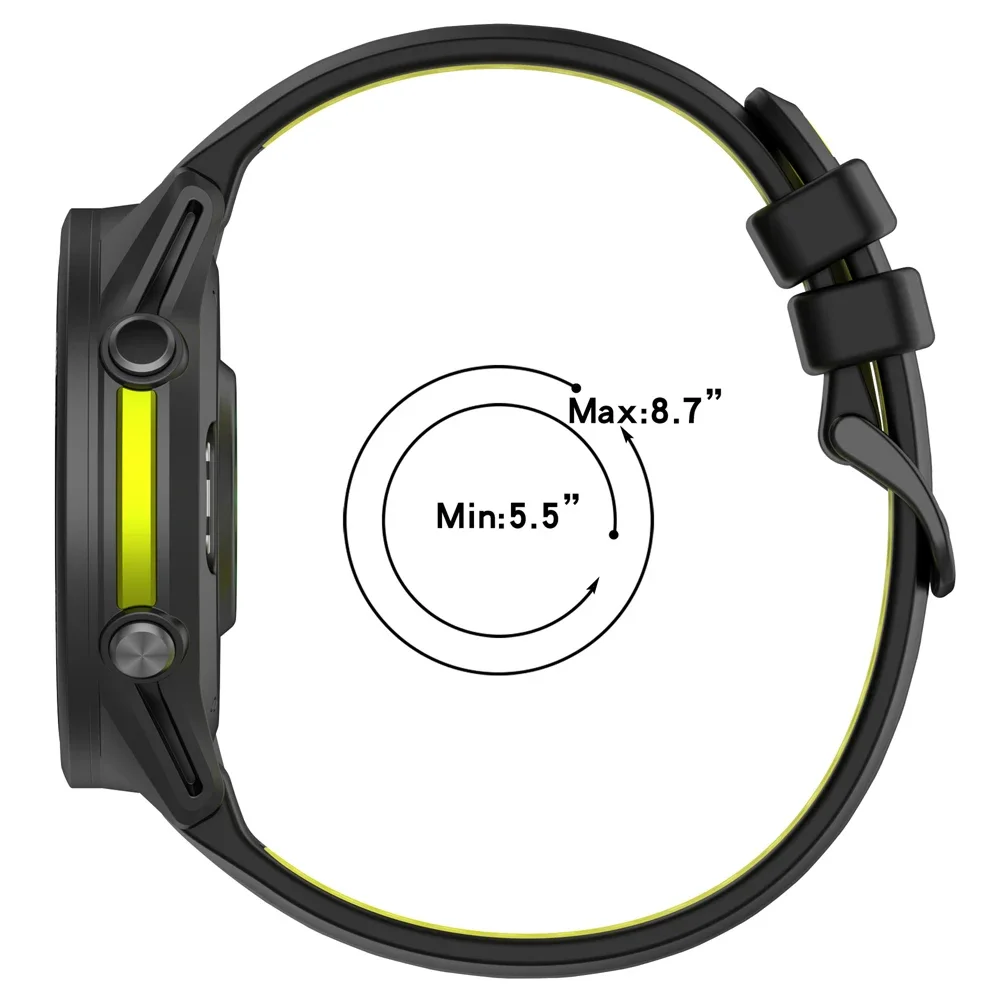 Premium 22mm Sports Silicone Replacement Watch Band