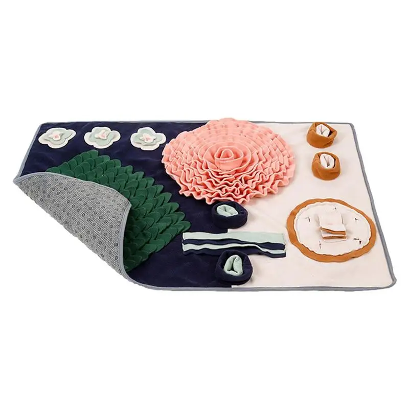 

Dog Interactive Enrichment Toys Colorful Slow Eating Mat For Smell Training Foraging Mat Mental Stimulation Toys