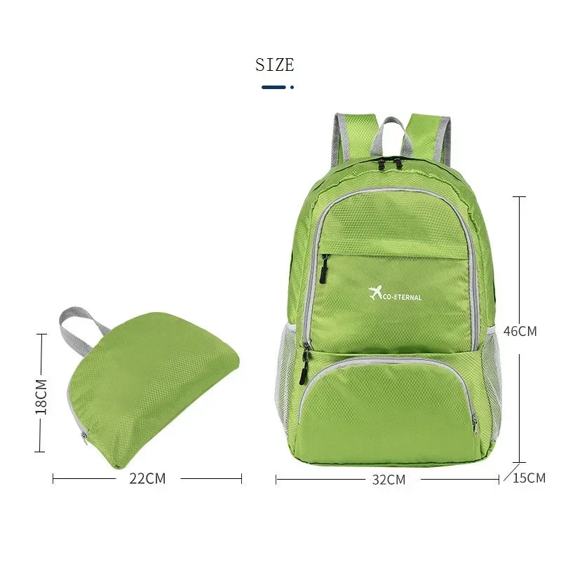 Faltbarer Rucksack Aus Oxford-Stoff - Wasserdichter Tagrucksack Für Herren, Reisen & Outdoor