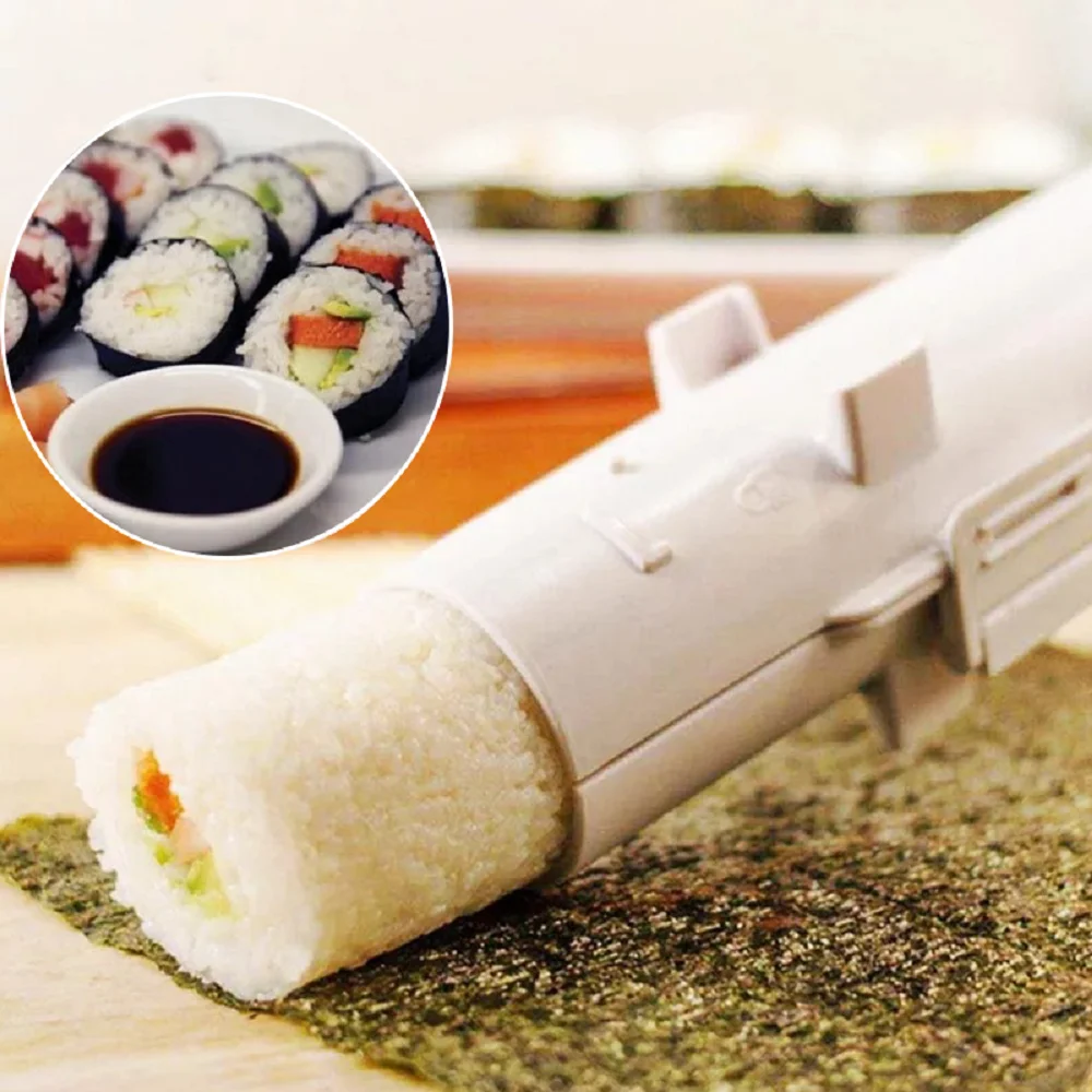 Eco-friendly Maki Sushi Roll Maker, Sushi Rolls Making Machine, DIY  Japanese Sushi Rolling Mold, Bento Accessories Kitchen Tools