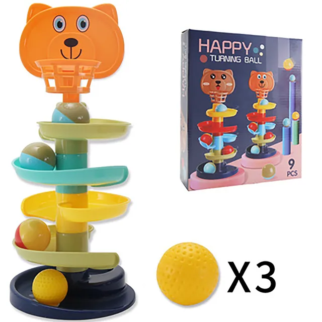 Baby Cherries Doll Food Infant Montessori Early Education Transfer Fun Chute Rolling Ball Assembly Magnets for Kids 2 Years 4