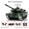Heng Long 1/16 Scale RC Tank 7.0 Panzer Leopard2A6 RTR Remote Control Tanks Model 3889 W/ 360° Turret Metal Tracks Toys TH17584 1