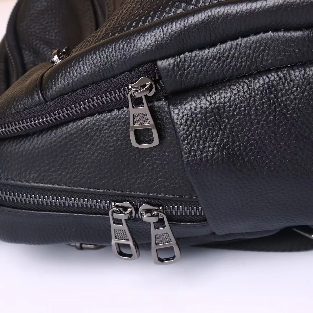 New Fashion Genuine Leather Women Backpack Luxury Brand Female Real Natural Leather Ladies Girl Student Casual Backpacks 5