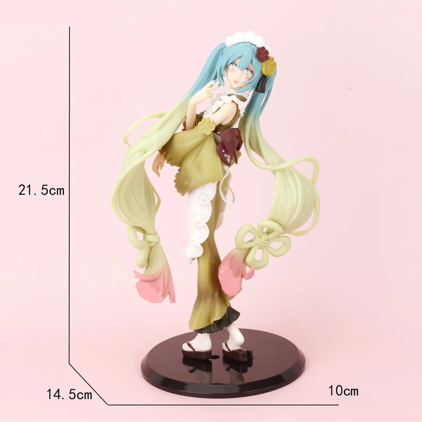 Miku Themed Decorative Statue Set - Detailed Character Display Ornament for Tabletop Decor & Hobby Collection