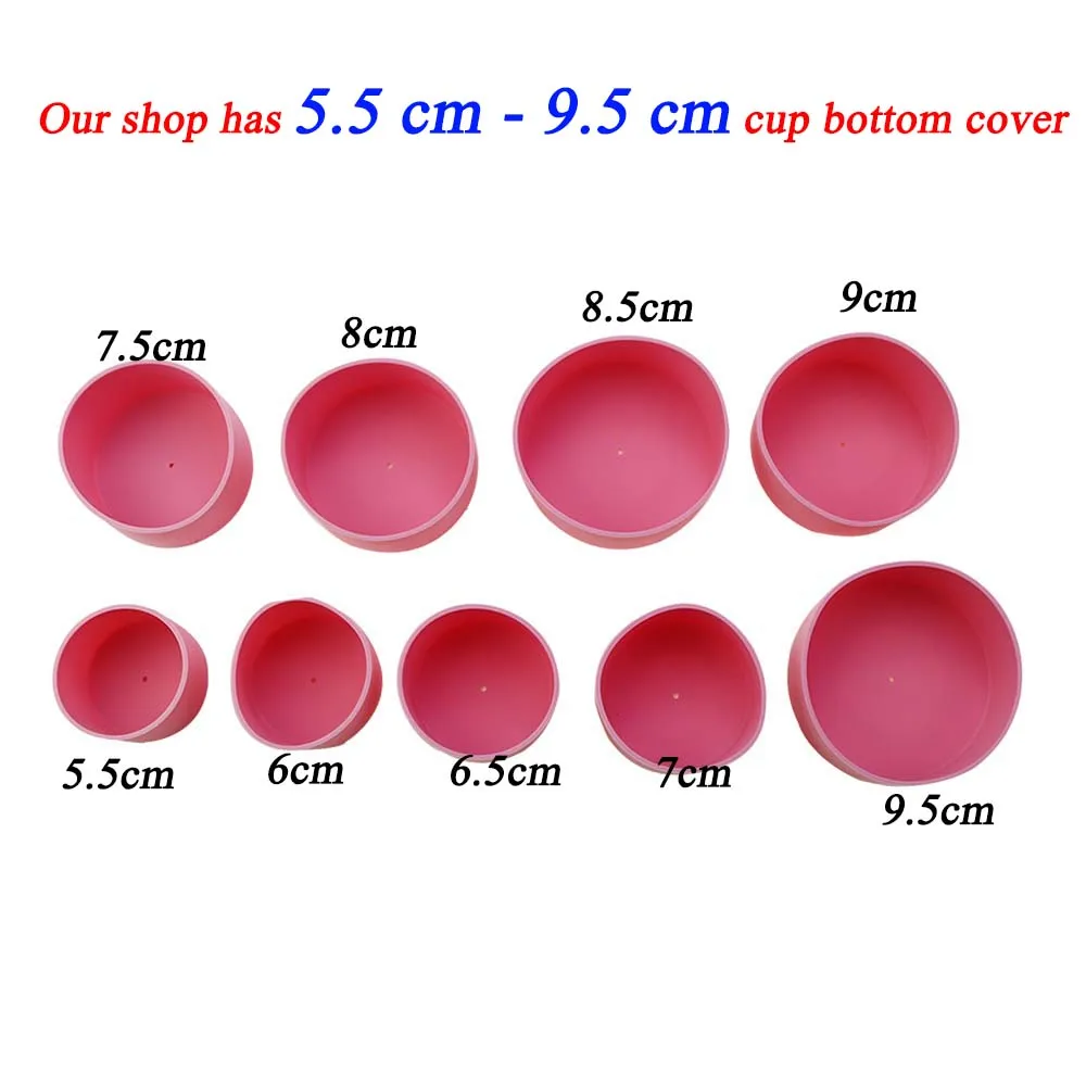 6,5 CM Wärmedämmung Anti-slip Silikon Tasse Abdeckung Wärmedämmung Tasse Basis Halter Basis Glas Tasse Unten Schutzhülle – Detail 1