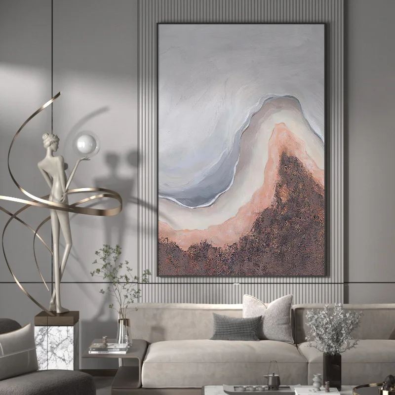 

2494512 Landscape painting hanging painting sofa background wall decoration entry porch oil painting