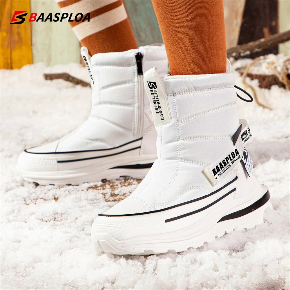 Baasploa Winter Shoes Women Boot Cotton Shoes For Female Non