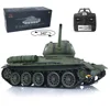 2.4G HENG LONG 1/16 Scale 7.0 Plastic Ver Soviet T34-85 RTR Army RC Tank Model 3909 Engine Proportion Smoke BB Shoot TH17764 2