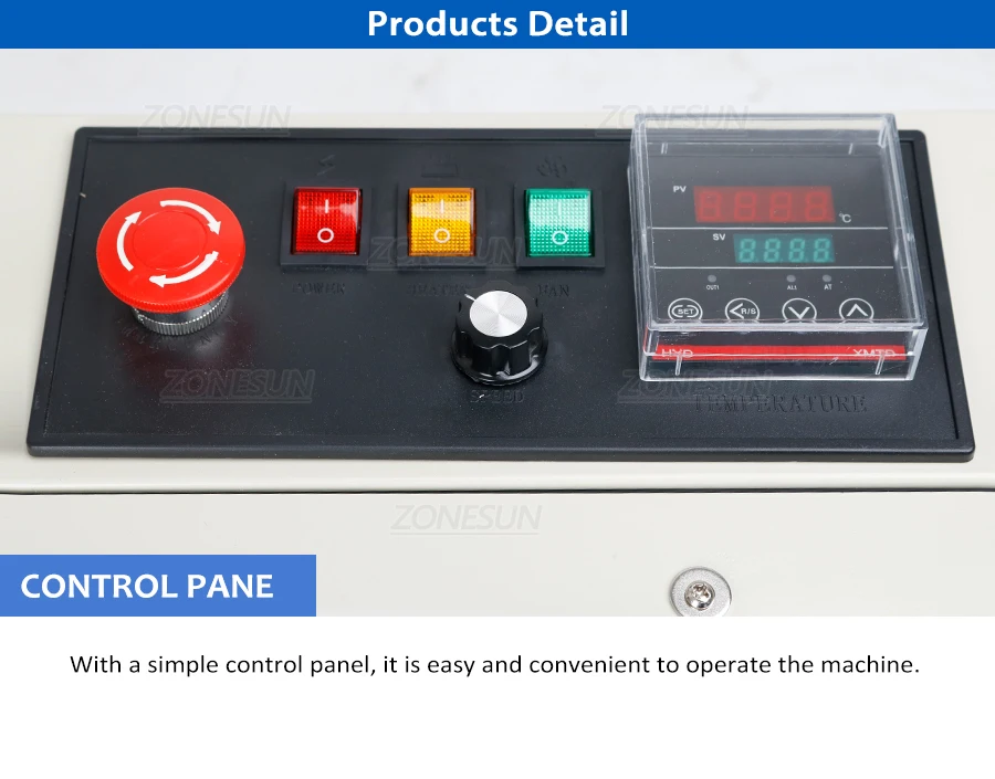 Máquina automática de sellado continuo ZONESUN ZS-FR900