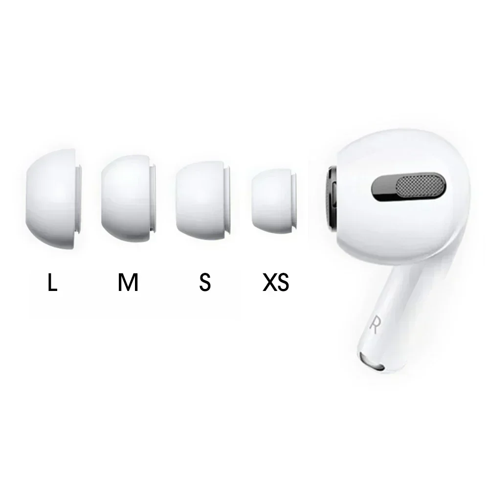 4/3/2/1 ペアソフトシリコンイヤーチップ Apple AirPods Pro 第 1 世代