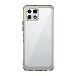 Luxury Silicone TPU Phone Protector Case - Transparent Shockproof Cover for REVVL 7 Pro (GRAY)