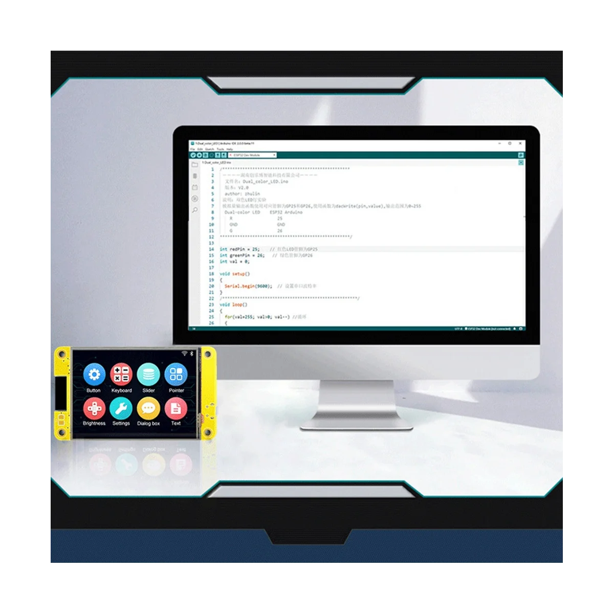 스마트 디스플레이 TFT 모듈 터치 스크린, ESP32 개발 보드, 와이파이 블루투스, 2.8 인치, 240X320