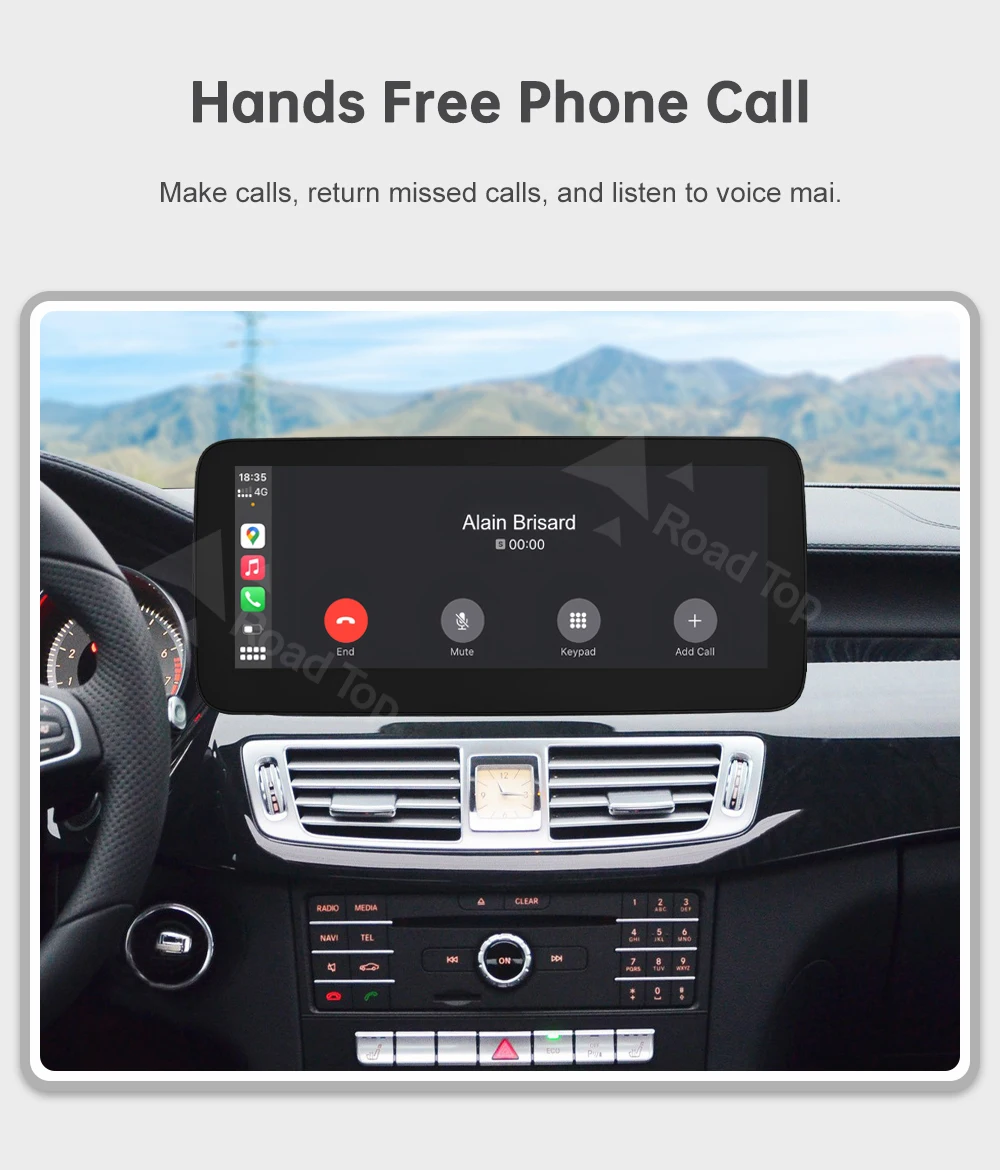 Kabelloses CarPlay Android Auto Multimedia-Radio-Display für Mercedes-Benz CLS W218 NTG 4.0 4.5 5.0 5.1 System 2010-2014 – Detail 17