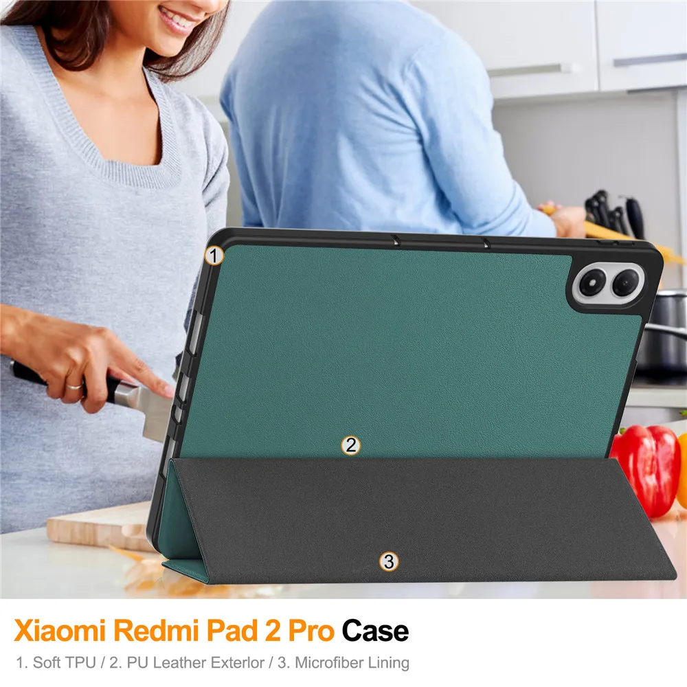 Premium Tablet Case with Pencil Holder and Stand