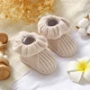 Newborn Baby Shoes Knitted Infant Girl Boy Boots Fashion Ruffles Slip-on Toddler Kid Footwear 0-18M Handmade Clothes Accessories 1