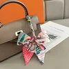 Luxury Design Horse Print Skinny Silk Ribbon Scarf Women5x85cm Hairband Soft Satin Female Foulard Floral Headband Bag Neck Ties 5