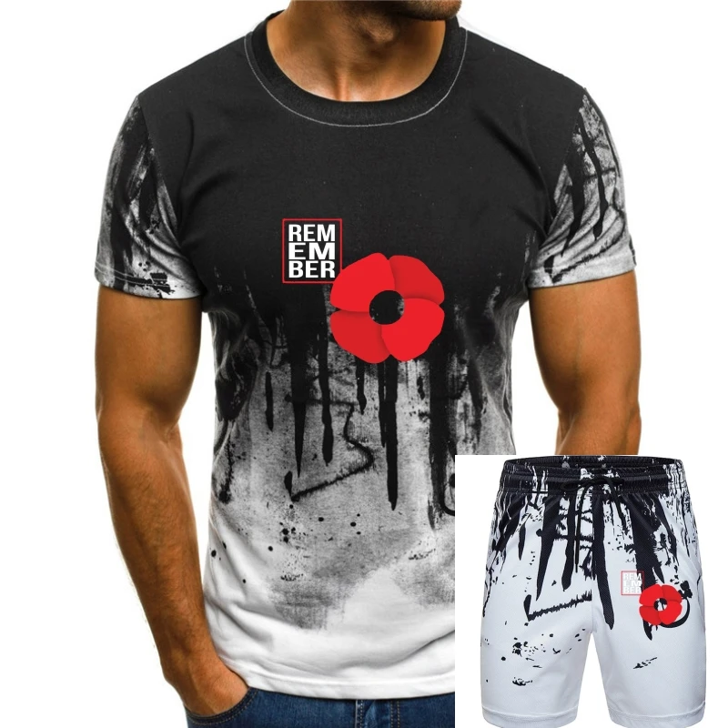 T-Shirt Per Il Giorno Della Memoria Poppy Flower Ricorda I Solders Armist Day Tee Top