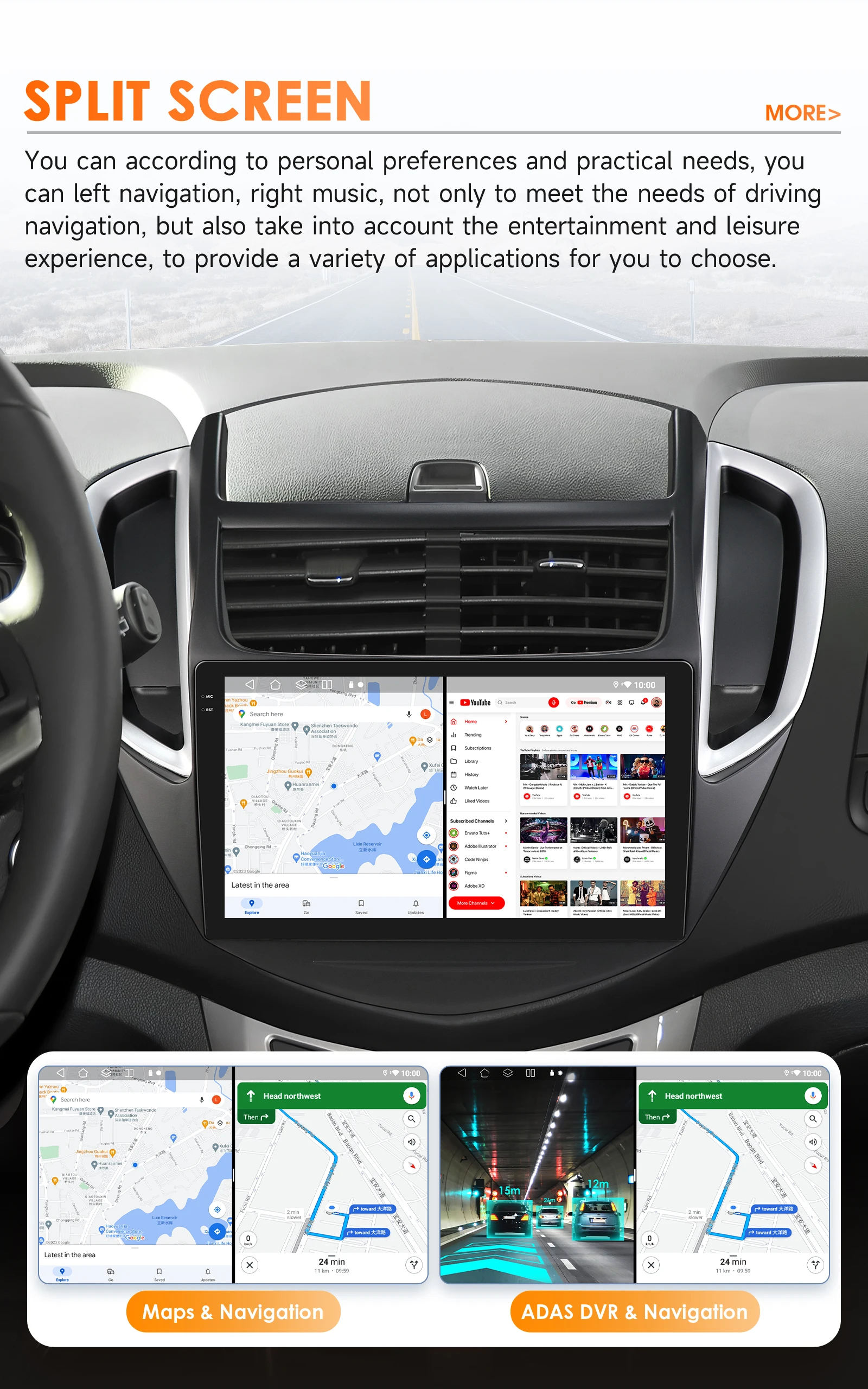 9-Zoll-2-DIN-Carplay-Android-14-Autoradio für Chevrolet TRAX 2014 2015 2016 Multimedia 6115 8-Kern-Autoradio GPS-Stereoanlage 360-Grad-Kamera-Bildschirm – Detail 37