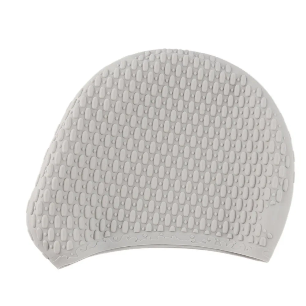 Quality Fashion Non-Slip Particle Bubble Swim Cap Water Sports Comfortable Silicone Swimming Caps Unisex Flexible Bathing Cap