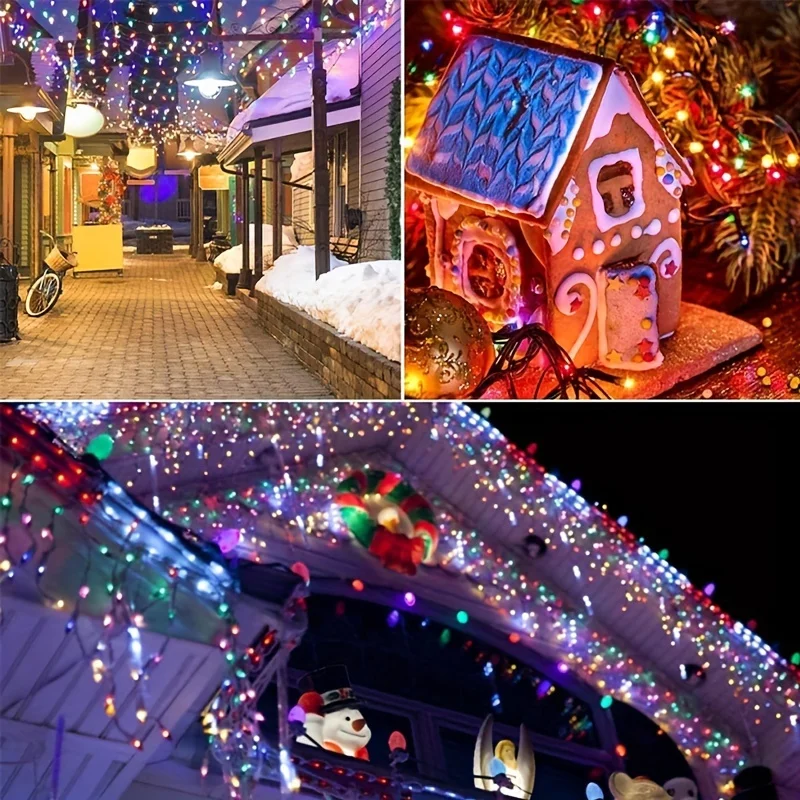 LED Solar String Light Outdoor Garden Fairy Light Waterproof Copper Wire Garland Light For Christmas Wedding Holiday Party Decor