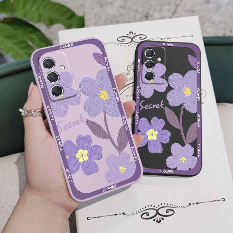 Vibrant Purple Flower Phone Case - Artistic Floral Design