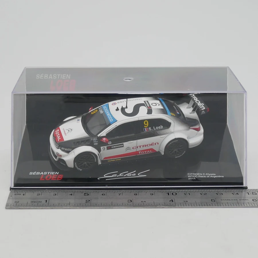 Ixo 1:43 Citroen C-Elysée WCTT WRC 2015 Loeb Diecast Car Model