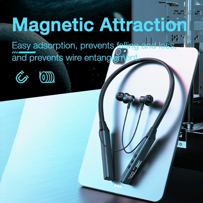 EARDECO BT128 100 Hrs Playback Bluetooth Headphone Bass Wireless Headphones Stereo Sport Auriculares Bluetooth Earphone Headphone Mic - Image 5