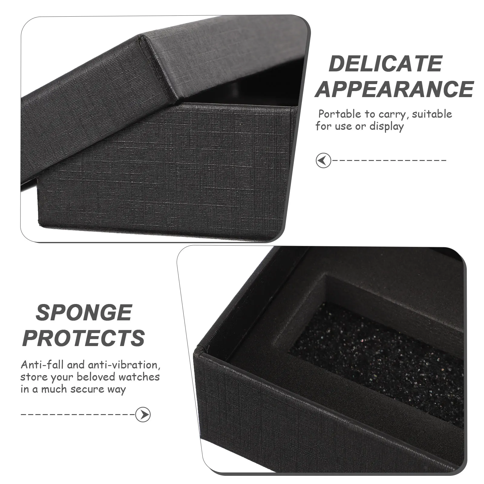 5pcs Single Watch Box Paper Wristwatch Display Case With Sponge Cushion Jewelry Gift Packaging Box Organizer watch storage box watch storage bag watch storage pouch