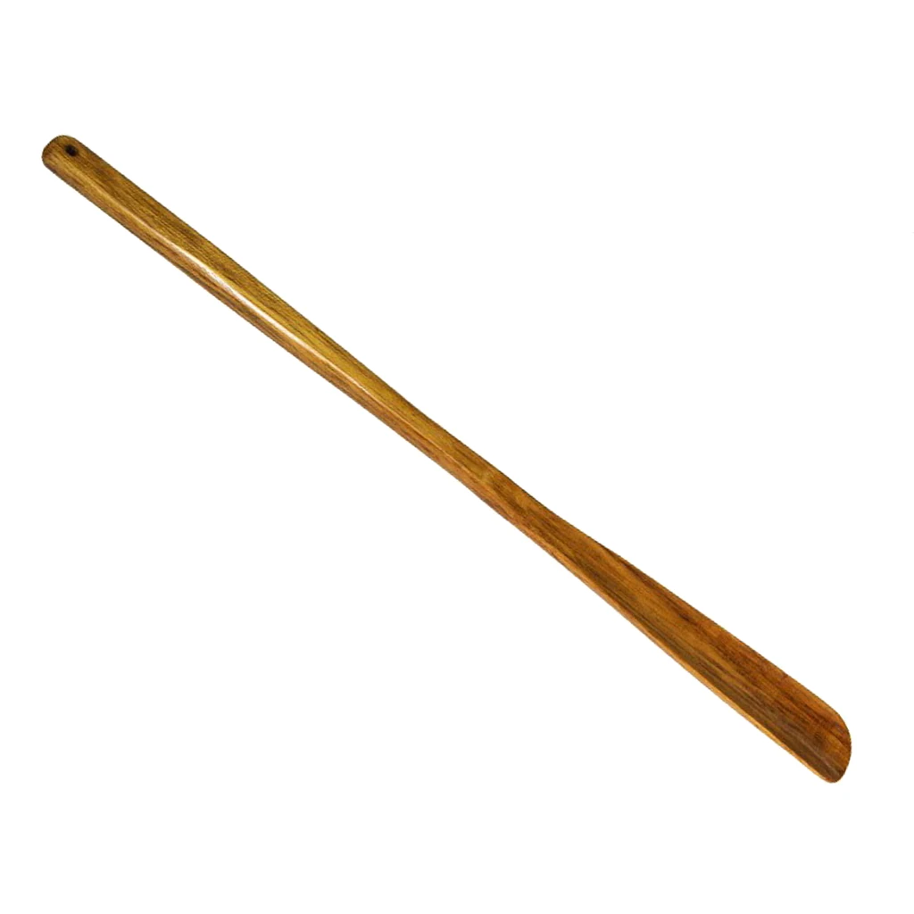 Wooden Shoe Horn for Shoes Size Feet, with Loop Handle, 21inch