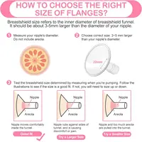 หน้าแปลนเข้ากันได้กับ Momcozy/Tsrete/Kmaier Wearable Breast pump Shield ใช้กับ Wearable S9 | S10 | S12 | S9 โปร | s12 Pro อะไหล่ปั๊ม 4