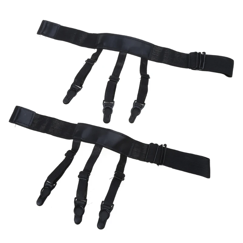 Fashion Shirt Stays Skirt Holder Gentleman Leg Suspenders Sock Braces Elastic Uniform Business Strap Shirt Garter 1pair elastic garters leg garter men suspenders braces
