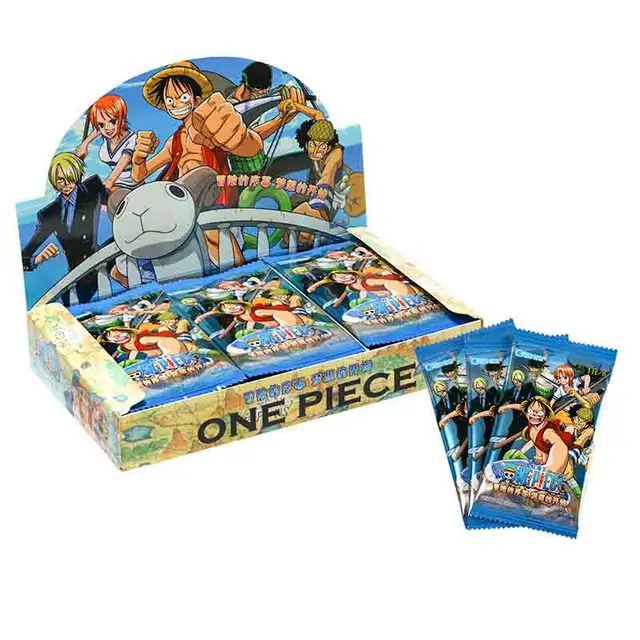 One Piece Game Collectible Cards Anime Cartas Tcg Luffy Zoro Sanji Nami Card For Family Children Christmas Toys 5