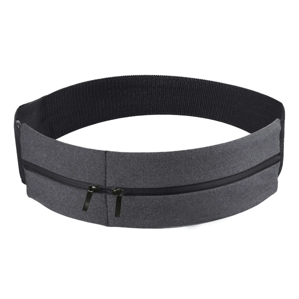 Adjustable Strap Double Zipper Sports Running Belt Bag Phone Fanny Waist Bum Pouch Pack for Jogging Cycling running waist bag waist bag running belt