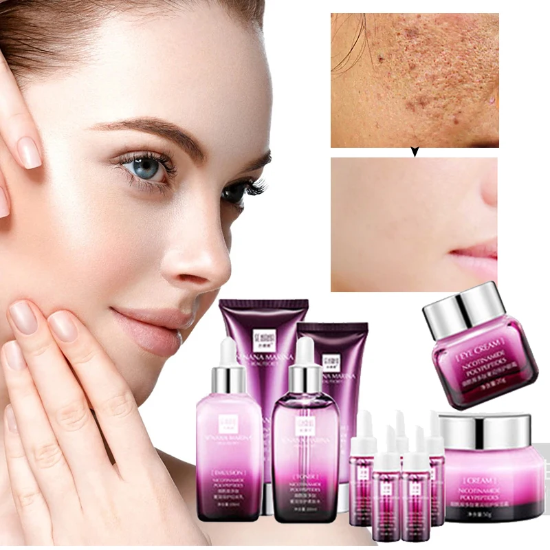 Skin Care Set Deep Nourishment Anti Aging Brighten Skin Colour Firming Lifting Shrink Pores Repair Clean Oil Control Skin Care