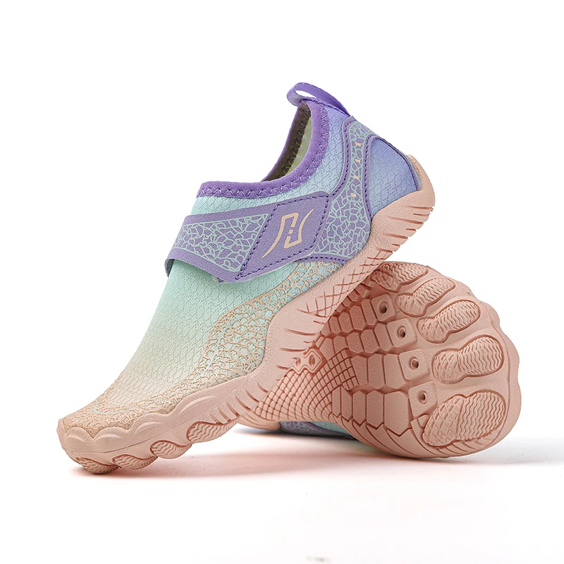 Kids Shoes Summer KID Aqua Shoes Parent-Child Vacation Beach Swim Shoes Student Quick Drying Water Sports Indoor Fitness Shoe 25-38#